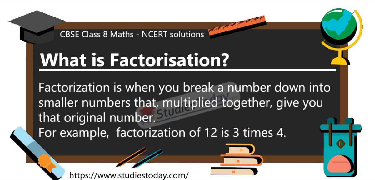 ncert solutions for class 8 factorisation